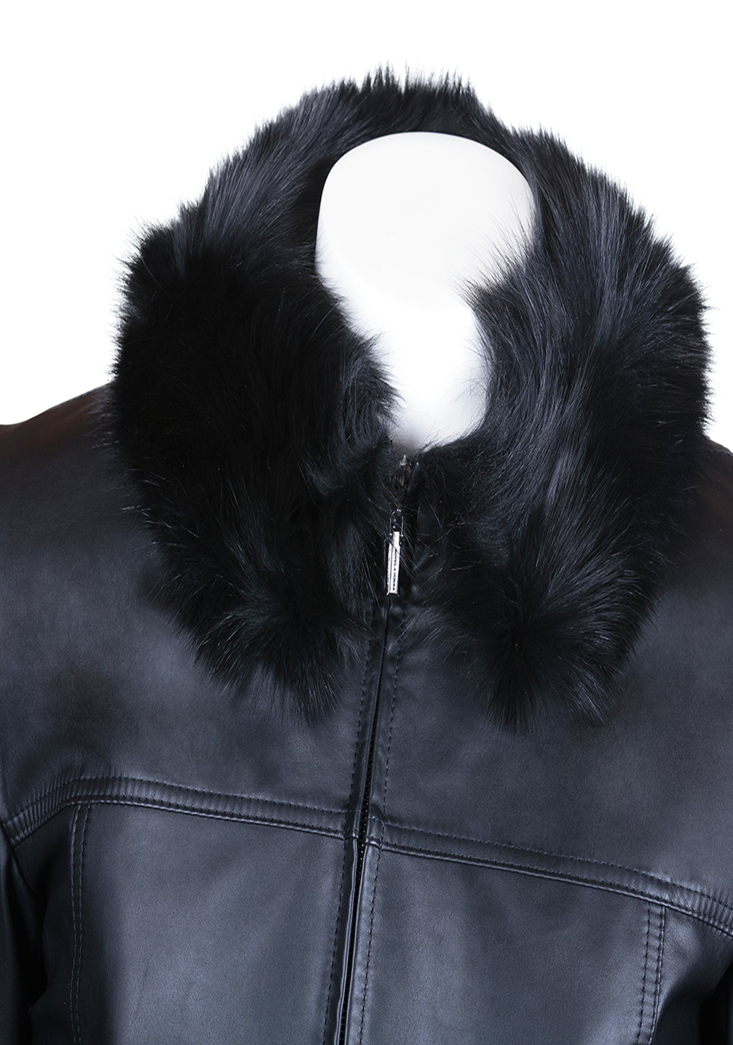 Men Fox Collar Reindeer Leather Jacket -  Limited Edition