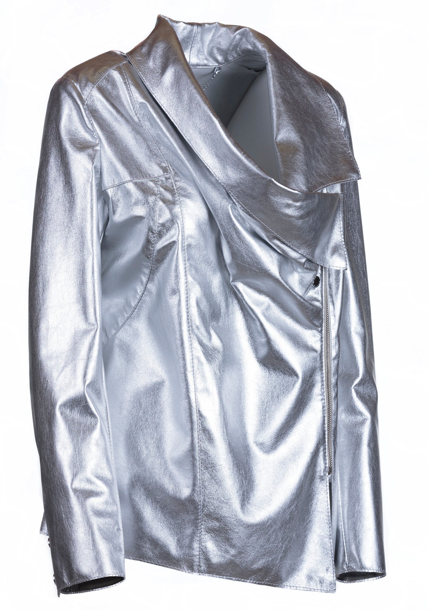 Draped Reindeer Leather Jacket -  Limited Edition