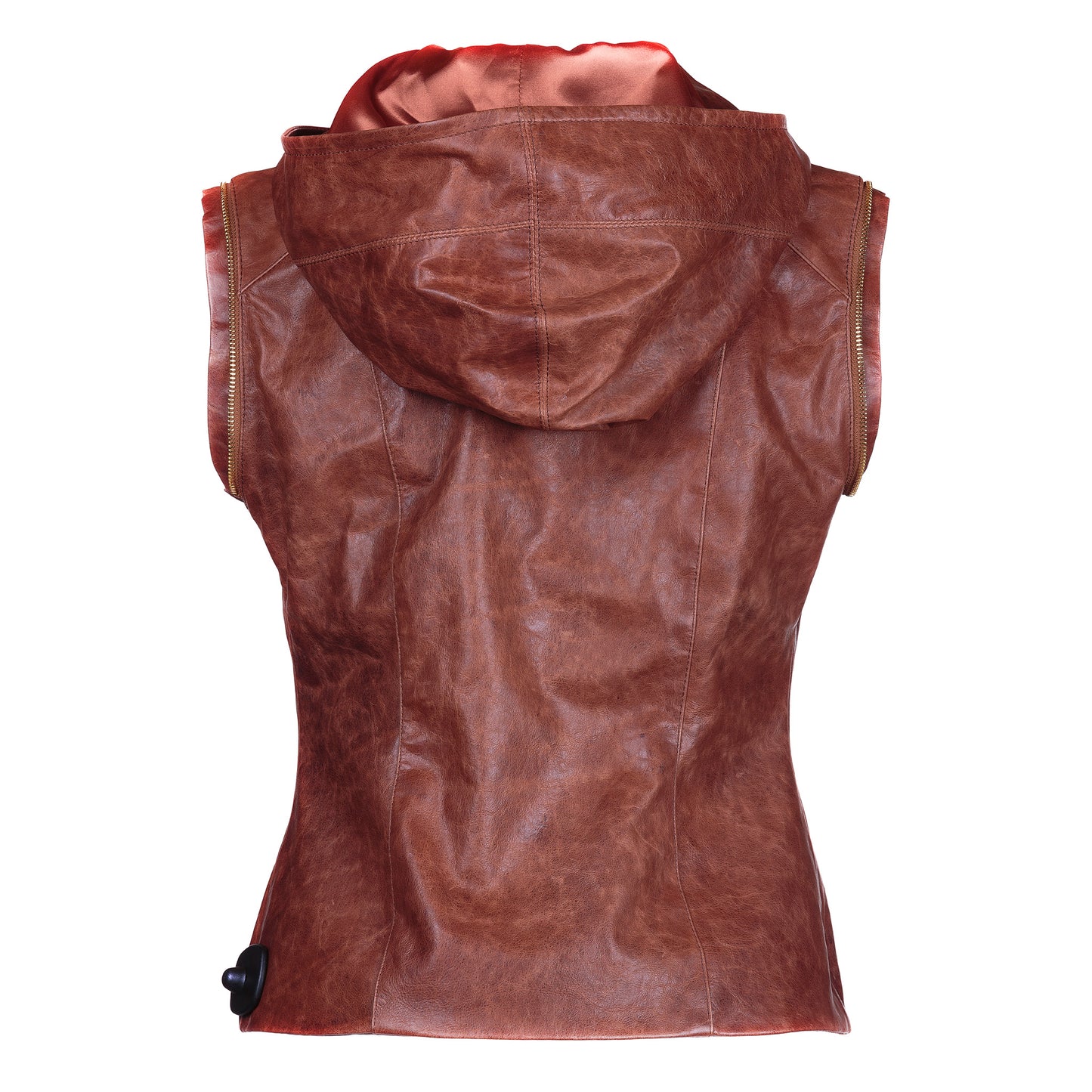 Removable Sleeves and Hood Reindeer Leather Jacket- Limited Edition
