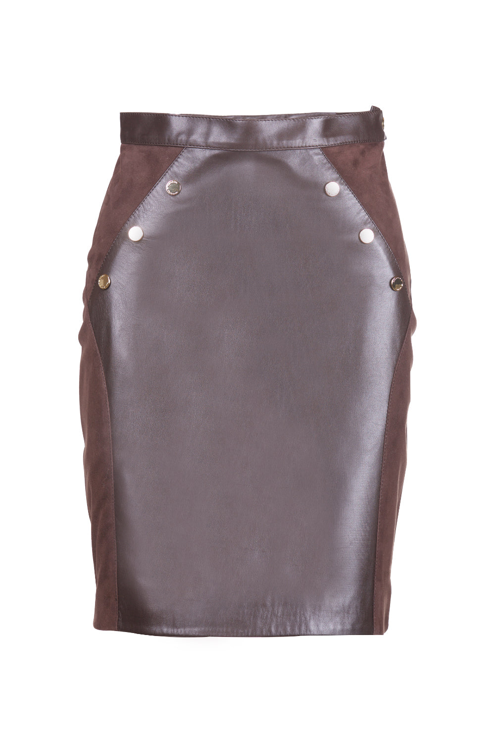 Suede Tailored Reindeer Leather Skirt- Limited Edition
