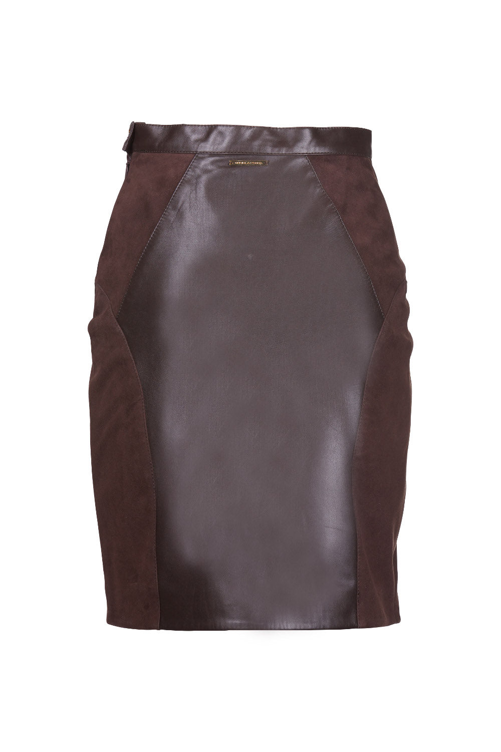 Suede Tailored Reindeer Leather Skirt- Limited Edition