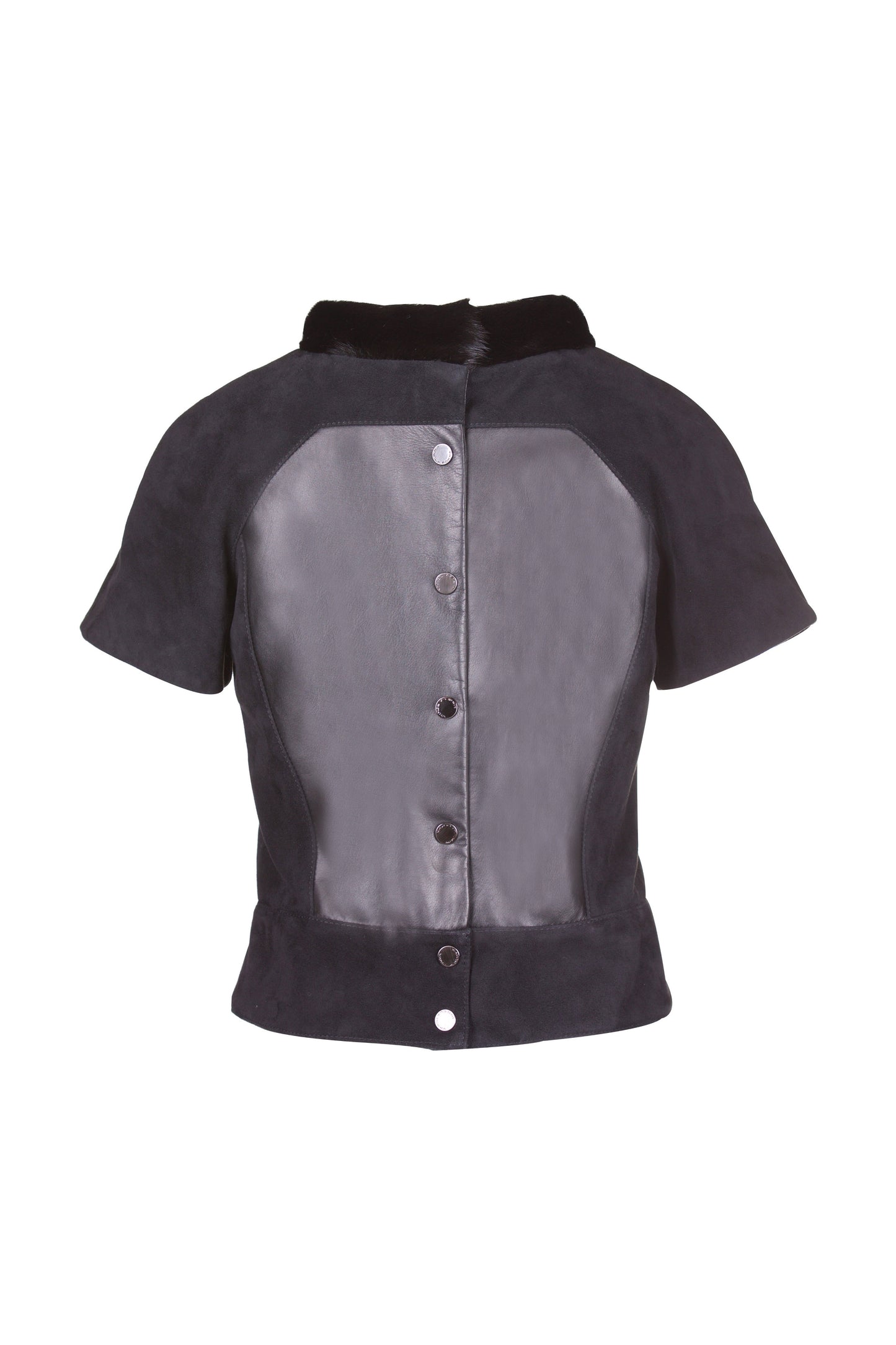 Suede Mink Reindeer Leather Blouse- Limited Edition