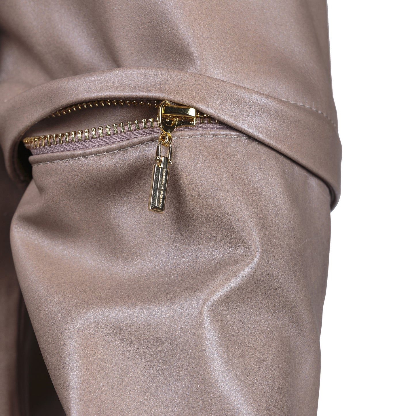 Mink Removable Sleeves Reindeer Leather Jacket- Limited Edition