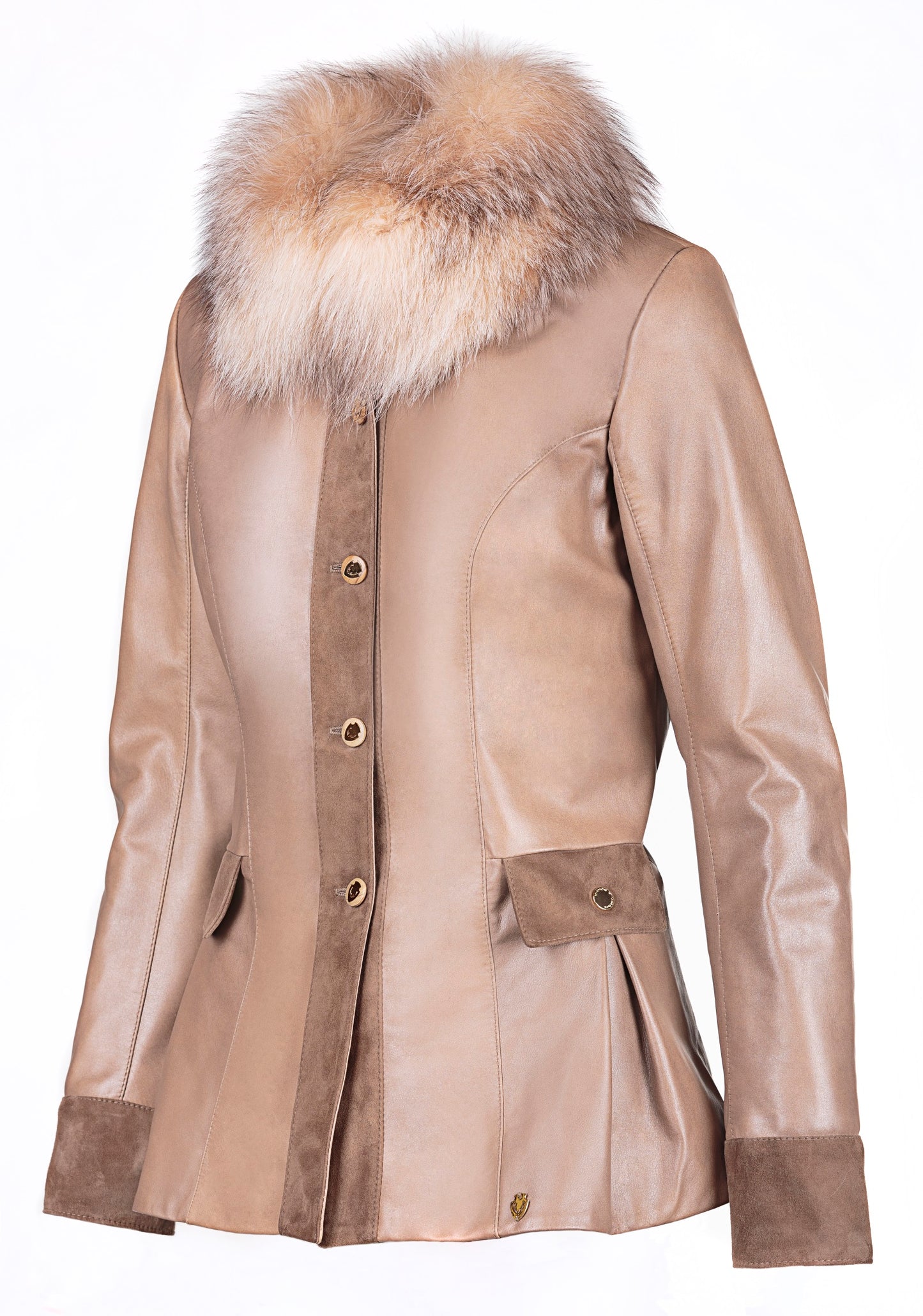 Winter Tailored Suede Reindeer Leather Jacket- Limited Edition