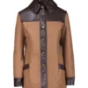 Merino Wool Winter Reindeer Leather Jacket- Limited Edition