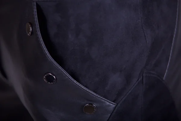 Tailored Black-Brown Suede Reindeer Leather Pants- Limited Edition