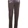 Tailored Black-Brown Suede Reindeer Leather Pants- Limited Edition
