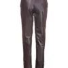 Tailored Black-Brown Suede Reindeer Leather Pants- Limited Edition
